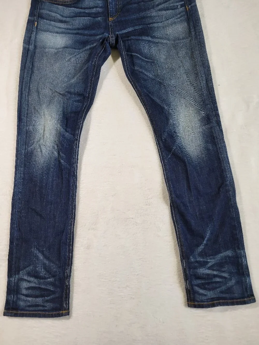 Rag & Bone The Dre Blue Denim Slim Cotton Polyurethane Jeans - Size 29